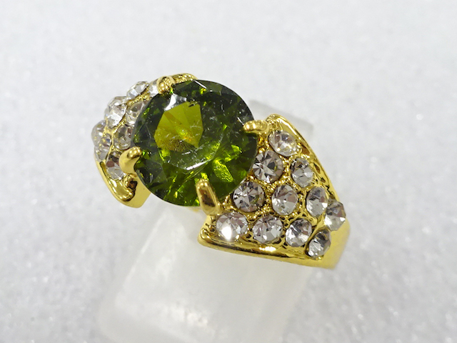 Colored stone ring (size 18)